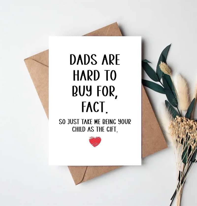 Szülinapi Kártyát Apa - Apa Szülinapi Kártyát - Vicces Apa Kártya - Kemény, Hogy Vegyél - Üdvözlőlapot Apa - Apák Napi Ajándék