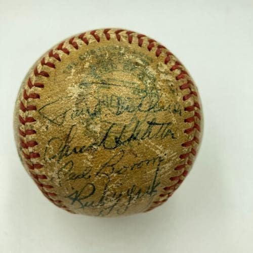 1945-ben a Detroiti Tigrisek World Series Champs Csapat Aláírt Baseball SZÖVETSÉG COA - Dedikált Baseball
