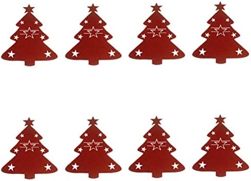 8db karácsonyfa Evőeszközök Fedelét, majd Villával Táskák a Karácsonyi Asztali Tok Jogosultja Evőeszközök Táskák a Karácsonyi