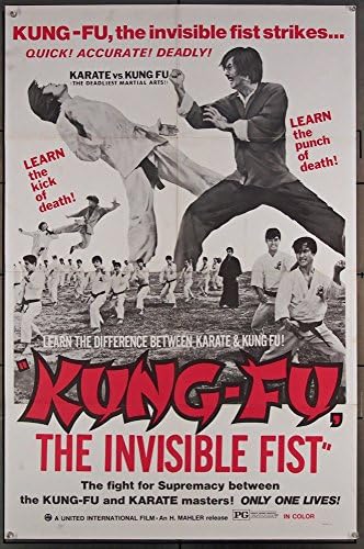 Kung-Fu: A Láthatatlan Ököl (1973) Eredeti Egyesült Államok Film Poszter 27x41 KUNG FU Poszter Film rendezte: LÁSD a-YUEN