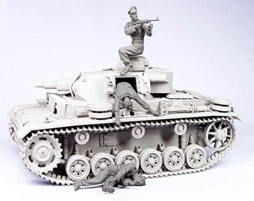 Goodmoel 1/35 második VILÁGHÁBORÚ német Tank Legénysége Sebesült Gyanta Katona Modell Készlet (3 Személy, Nem Tank)/Összeszerelt,