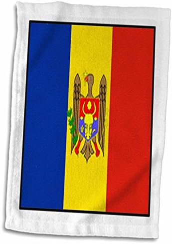 3dRose Florence Világ Zászló Gombok - Fotó Moldova Zászló Gomb - Törölköző (twl-98446-1)