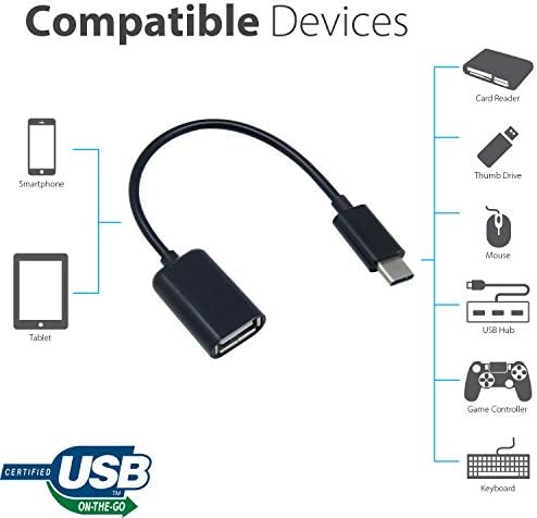 OTG USB-C 3.0 Adapter Kompatibilis A Philips BT2003GR/97 Gyors, Ellenőrzött, Több használható Funkciók, mint Például a Billentyűzet,