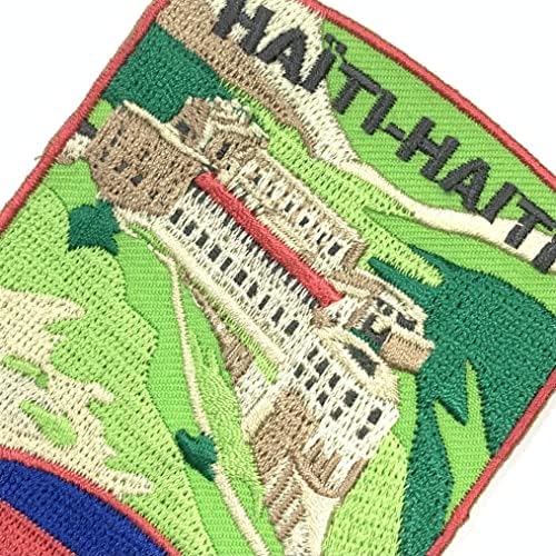 Egy-EGY 2 DB Csomag - Haiti Mérföldkő Jelvény+Haiti Zászlót Kitűző, Nevezetesség Javítás, Vintage Javítás, Fém Gomb, Accessoy
