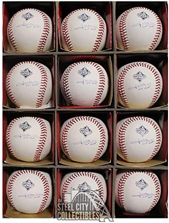 12 CT Sok Juan Soto Dedikált 2019 World Series Hivatalos MLB Baseball - SZÖVETSÉG - Dedikált Baseball