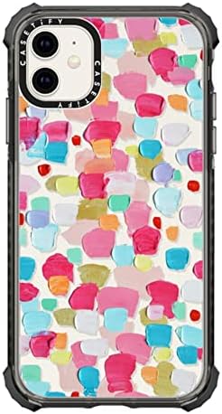 Casetify Ultra Hatása az Esetben az iPhone 11 - Magenta Konfetti - Világos Fekete