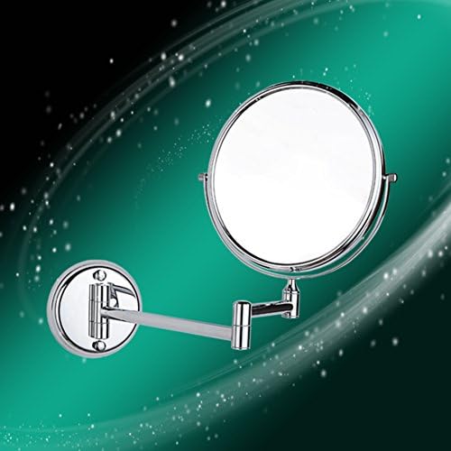 Kihúzható smink tükör Kozmetikai tükör, Fali fürdőszoba kozmetikai tükör kétoldalas nagyított tükör, Lehajtható wc teleszkópos