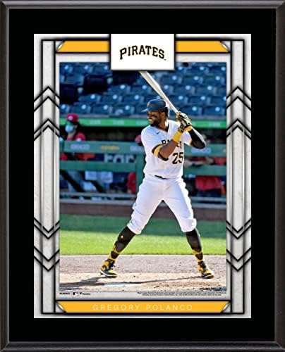 Gregory Polanco Pittsburgh Pirates 10.5 x 13 Szublimált Játékos Emléktábla - MLB Játékos Plakkok, valamint Kollázsok