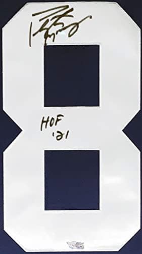 Peyton Manning Aláírt Hiteles Indianapolis Colts Jersey-HOF 2021 Felirat - Fanatikusok COA Hitelesített - Szakmailag Keretes