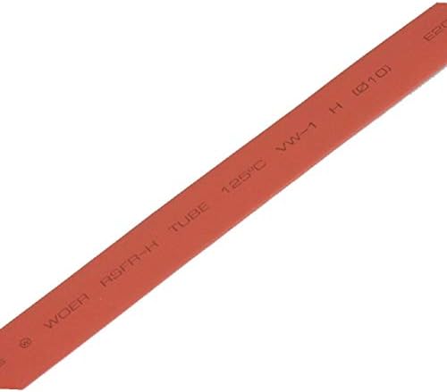 Új Lon0167 Piros 10mm Átmérőjű Hő Zsugorodó Cső Zsugorodó Cső Wire Wrap 6M(Roter Schrumpfschlauch 10mm Wärmeschrumpfschlauch