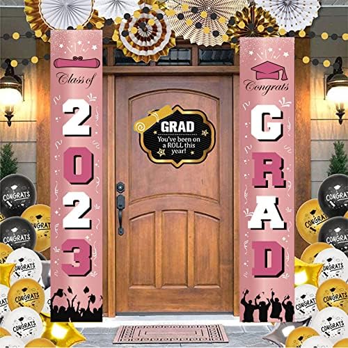 DmHirmg Osztály 2023 & Congrats Grad Banner az Érettségi Party Kellékek - 2023 Ballagás Dekoráció - Érettségi Banner a 2023