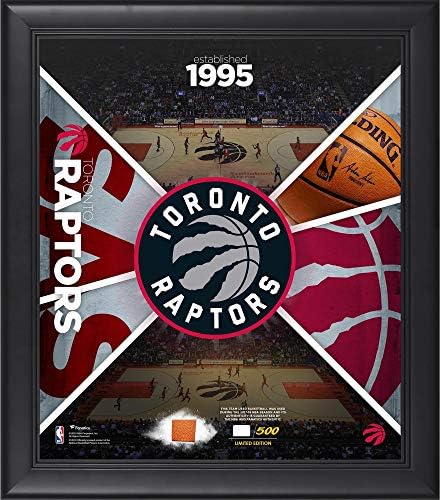 Toronto Raptors Keretes 15 x 17 Csapat Hatása Kollázs egy Darab Játék-Kosárlabda - Limitált 500 - NBA Játék Használt Kosárlabda