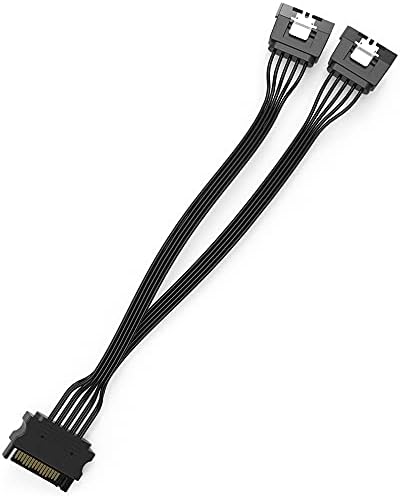 QIVYNSRY SATA Hatalom Elosztó Kábel 2 Csomag Egyenesen SSD Power Kábel HDD hálózati Kábel Merevlemez, hálózati Kábel SATA