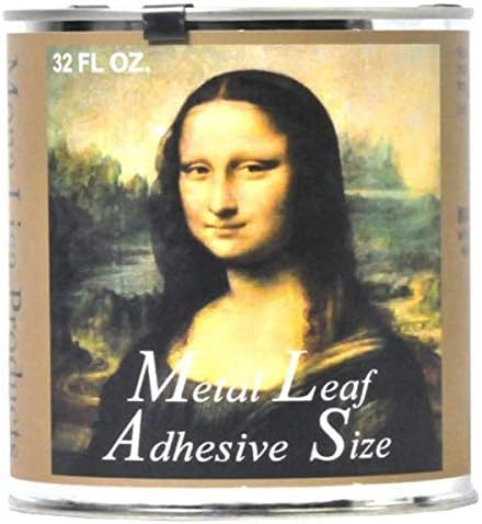 Speedballt Mona Lisa Fém Levél Öntapadós Arany, Ezüst Lemezes – Víz-Alapú, Made in USA – 32 Uncia (10217)