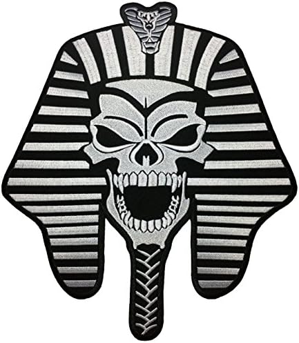 [Nagy Méretű] Papapatch Fáraó Koponya Csontváz Szelleme Múmia Egyiptomi Isten-Király Motoros Punk Ride a Motorkerékpár Kosztüm