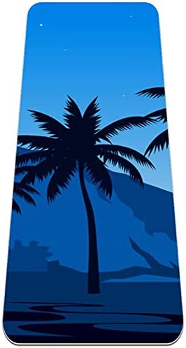 Siebzeh Este a Palm Prémium Vastag Jóga Szőnyeg Környezetbarát Gumi Health&Fitness Csúszásmentes Alátét Minden Típusú Gyakorlat,