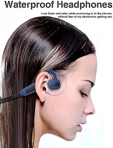 Csontvezetéses Fejhallgató Vízálló Fejhallgató Úszás - Bluetooth MP3 Lejátszó, Vezeték nélküli IPX8 Sport Fülhallgató Nyitott