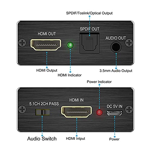 FZZDP -Kompatibilis Audio Extractor Sztereó Extractor Konverter, Optikai 3,5 mm-es Audio Splitter Adapter