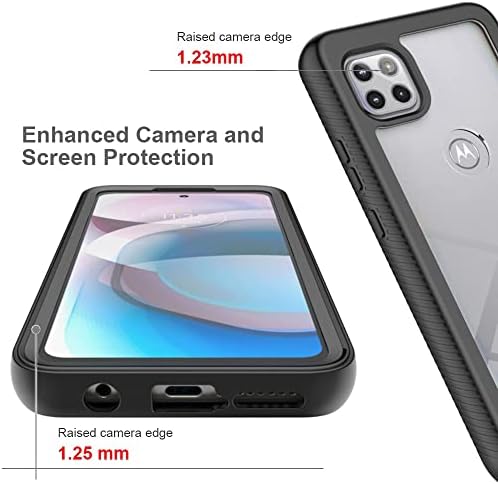 Telefon burkolata Teljes Védelmet az Esetben Kompatibilis a Moto Szélén 20 Lite Nehéz PC+Puha Szilikon TPU 3in1 Ütésálló