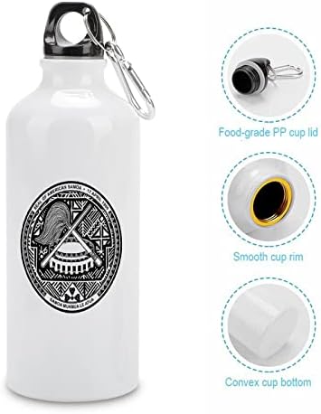 Nemzeti Jelkép Amerikai Szamoa Alumínium palackot a Karabiner Újrafelhasználható Sport Üveg Bögre a Kerékpár Camping 600ml