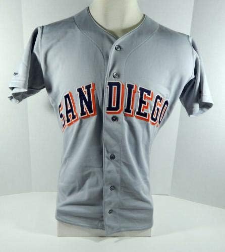 1991-ben a San Diego Padres Jim Vatcher 2 Játék Kiadott Pos Használt Szürke Jersey DP04134 - Játék Használt MLB Mezek