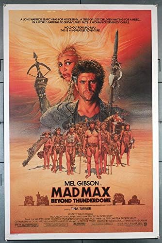 Mad Max Beyond thunderdome-ban (1985) Film Poszter 27x41 MEL GIBSON TINA TURNER Film rendezte: GEORGE MILLER Művészet által