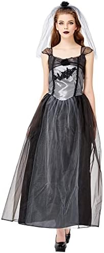 Ruziyoog Halloween Dress Női Reneszánsz Vintage Ruhák Szexi Csipke Fekete Gótikus Cosplay Ruha Jelmez Menyasszonyi Ruhák