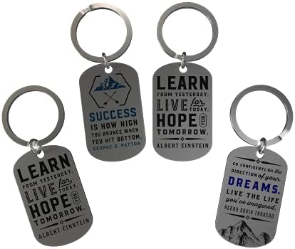 (12 darabos) Motivációs Keychains Inspiráló Idézetek - Nagykereskedelmi Tömeges Keychains a Vállalati Office Ajándékokat,