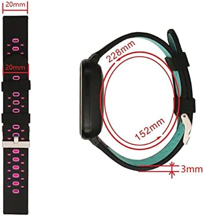 AEHON 20mm Színes Watchband szíj, a Garmin Forerunner 245 245M 645 Zene vivoactive 3 Sport szilikon Okos watchband Karkötő