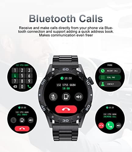 LIGE Intelligens Karóra Válasz/Hívásokat, Full Touch Vízálló pulzusmérő Aludni Monitor Okos Emlékeztető Fitness Tracker Android,