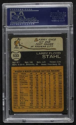 1973 Topps 533 Larry Stahl Cincinnati Reds (Baseball Kártya) PSA a PSA 8.00 Vörösök