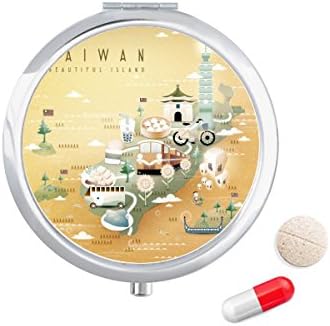 Gyönyörű Islead Tajvan Utazási Tabletta Esetben Zsebében Gyógyszer Tároló Doboz, Tartály Adagoló