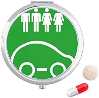 Az Emberek Energia Járművek A Környezet Védelmét Tabletta Esetben Zsebében Gyógyszer Tároló Doboz, Tartály Adagoló