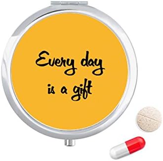 Minden Nap Egy Ajándék Inspiráló Tabletta Esetben Zsebében Gyógyszer Tároló Doboz, Tartály Adagoló