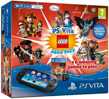 Sony PS Vita Slim Konzol Lego Mega Pack Csomag 8 gb-os Memória Kártya 6x Játékok
