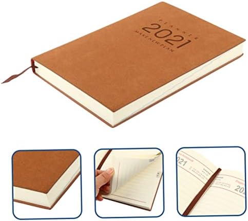 Operitacx 2021 Munka Notebook Barna Notebook Cuadernos 2021 zsebnaptár 2021 Tervezés Notebook Heti Találkozót Szervező Menetrend