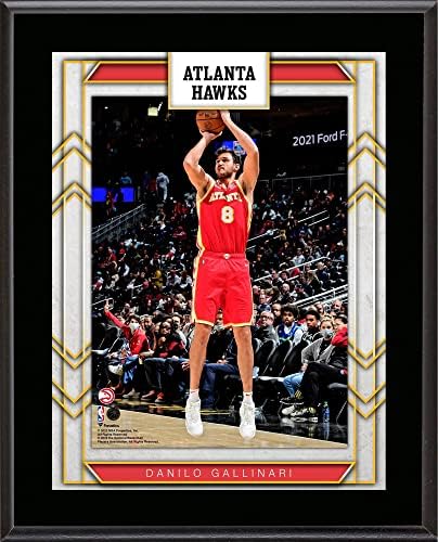 Danilo Gallinari Atlanta Hawks 10.5 x 13 Szublimált Játékos Emléktábla - NBA-Csapat, Plakkok, valamint Kollázsok