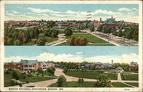 Marion Nemzeti Szanatórium Marion, Indiana Eredeti Antik Képeslap, 1931
