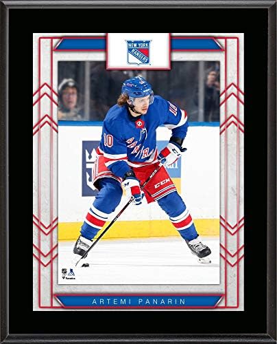 Artemi Panarin New York Rangers 10.5 x 13 Szublimált Játékos Emléktábla - NHL Játékos Plakkok, valamint Kollázsok