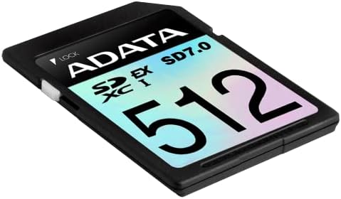 512 gb-os AData Premier Extrém SD-Express Kártya SDXC PCIe Gen3 UHS-én U3 SD7.0
