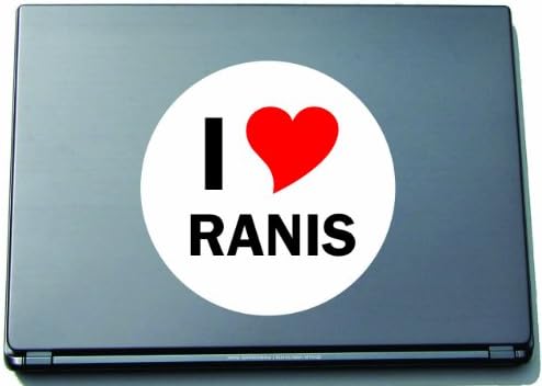Imádom Aufkleber Matrica Laptopaufkleber Laptopskin 297 mm, mit Stadtname RANIS