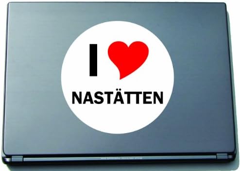 Imádom Aufkleber Matrica Laptopaufkleber Laptopskin 297 mm, mit Stadtname NASTÄTTEN