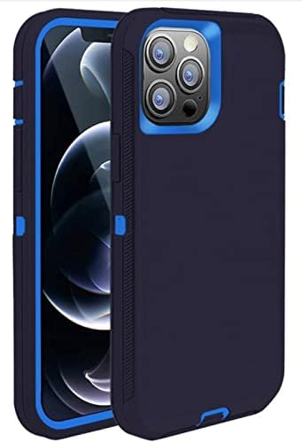 Új, nagy teherbírású Ütésálló tok Apple iPhone 13 Pro Max (Szürke + Kék)