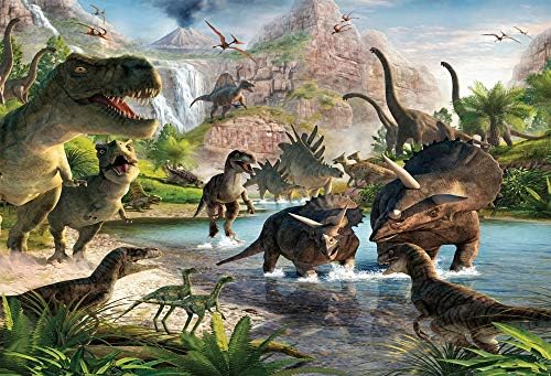 HUAYI Dinoszaurusz Fotó Hátteret, a Gyerekek Fél Háttér Képek Vékony Vinil-Fotó Dekoráció Vissza Csepp (5x3ft, GW818)