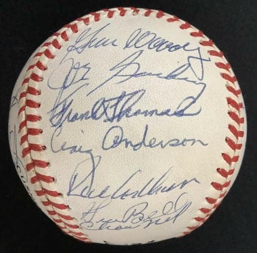 1962-ben york Mets Csapat Aláírt Baseball WDW Gazdag Ashburn Frank Thomas Auto +25 TÁRSASÁGGAL 1 - Dedikált Baseball