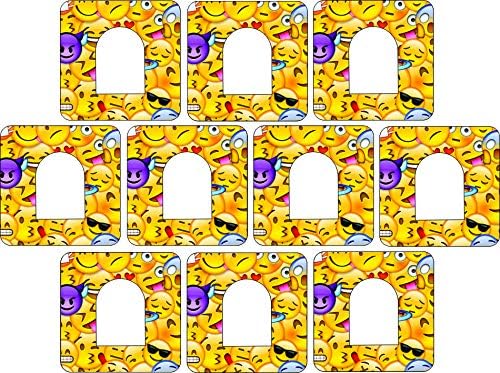 Omnipod Ragasztó Tapasz Elővágott Emoji Design Ragasztó Tapasz Osztott Támogatásával, Könnyen Alkalmazható x 10 Pack