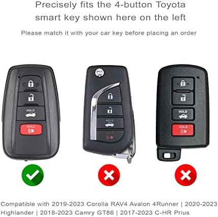 Autobase Szilikon távirányító Fedelét, a Toyota Camry RAV4 Hegylakó Avalon C-HR Prius Corolla GT86 Intelligens Kulcs | Autó
