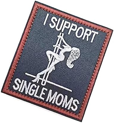 Támogatom Egyedülálló Anyák Javítás tépőzáras Taktikai Morál Applied Kötőelem Katonai Hímzett Javítás 2db