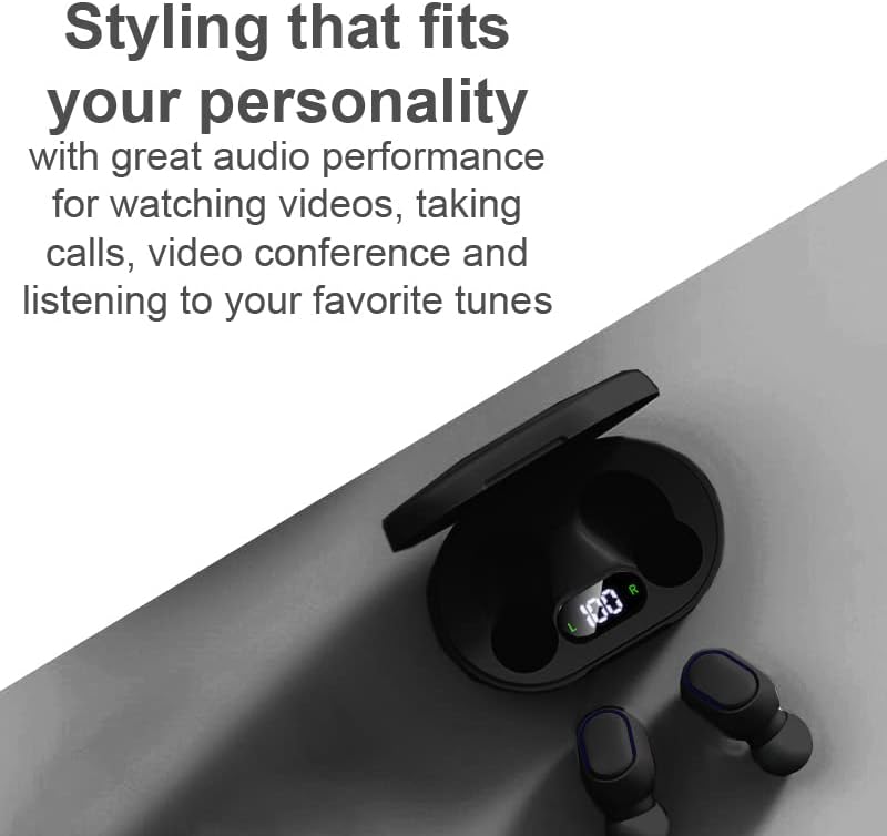 eDealz Teljesen Vezeték nélküli Bluetooth-5.0 Újratölthető iPX4 Víz & Verejték Bizonyíték Fülhallgató Fejhallgató w Mikrofon,