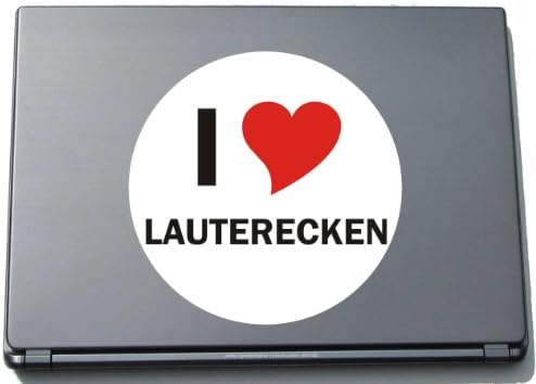 Imádom Aufkleber Matrica Laptopaufkleber Laptopskin 297 mm, mit Stadtname LAUTERECKEN